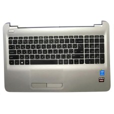 *Б/У* Топкейс (Top case, C cover) + клавиатура для ноутбука HP Pavilion 15-ac, 15-af (AM1EM000300) [BUR0124-2], с разбора