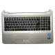 Топкейс (Top case, C cover) + клавиатура для ноутбука HP Pavilion 15-ac, 15-af (AM1EM000300), с разбора