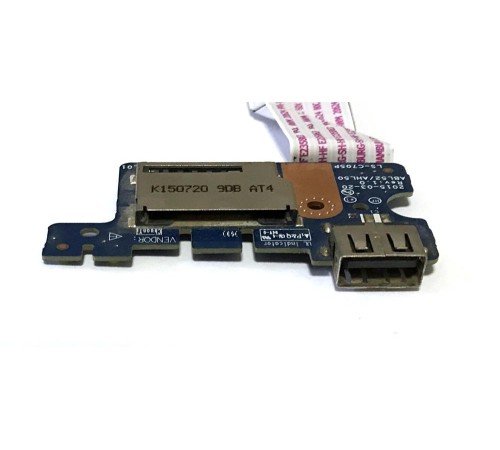 Плата с USB и кардридером для ноутбука HP Pavilion 15-ac, 15-af (LS-C705P), с разбора