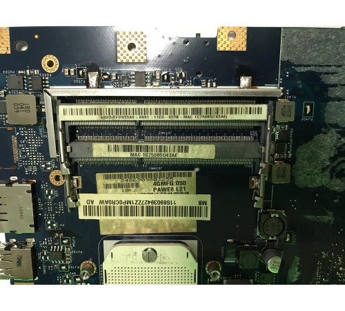 Материнская плата для ноутбука Lenovo IdeaPad G565, Z565 (NAWE6 LA-5754P), с разбора, неисправная