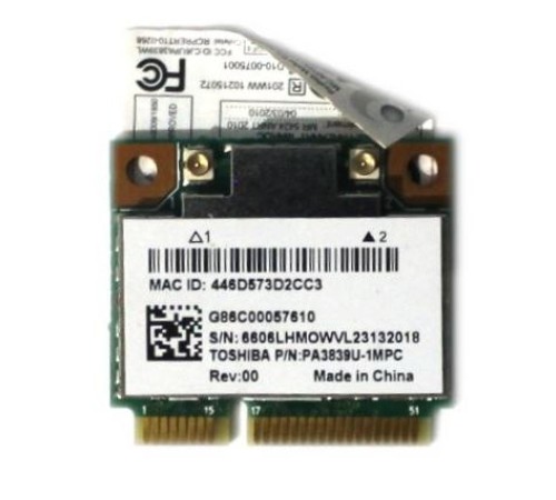 WiFi модуль для ноутбука Toshiba Satellite C850, C855, C870, L850 (PA3839U-1MPC), с разбора
