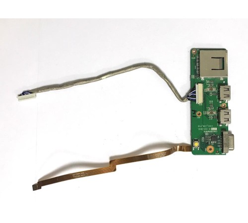 Плата включения с USB, VGA, Cardreader разъемами для ноутбука DNS X300V (X300_USB_PCB), с разбора