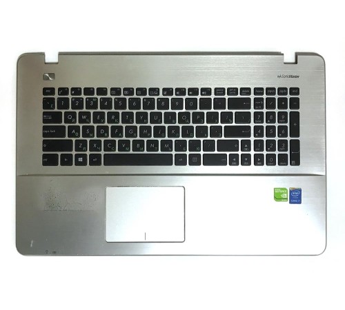 Топкейс и клавиатура (Top case, C cover) для ноутбука Asus X751L (13NB04I5P01011), с разбора