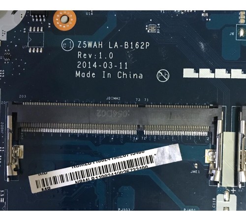 Материнская плата для ноутбука Acer Aspire E5-571, E5-571G, E1-572G (Z5WAH LA-B162P), с разбора, неисправная