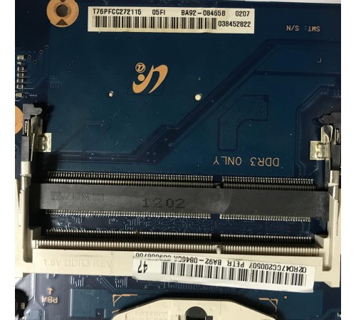 Материнская плата для ноутбука Samsung NP300V5A (BA92-08465B), с разбора, неисправная