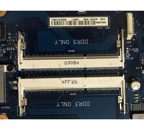 Материнская плата для ноутбука Samsung R780 (BA59-06141A), с разбора, неисправная