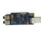 Плата картридера и аудиоразъёмов для ноутбука Samsung NP350V5C, NP355V5C (LS-8864P), с разбора