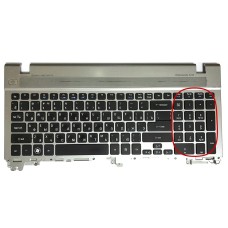*Б/У* Топкейс (Top case, C cover) + клавиатура для ноутбука Acer Aspire V3-571 (AP0N70001002) [BUR0147-17], с разбора