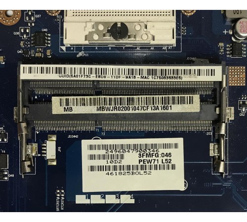 Материнская плата для ноутбука Acer Aspire 5742 (MB.RJW02.001), с разбора, неисправная