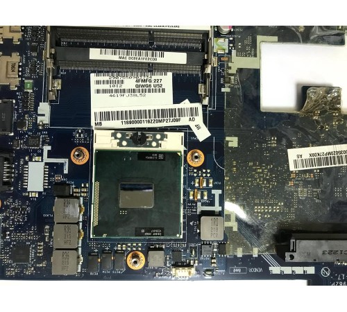 Материнская плата для ноутбука Lenovo IdeaPad G580 (LA-7982P Rev:1.0), с разбора, неисправная