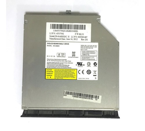 Привод DVD/CD + крышка привода для ноутбука Lenovo IdeaPad G580 (DS8ASH), с разбора