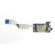 Плата картридера и аудиоразъёмов для ноутбука Lenovo IdeaPad G580 (QIWG5/QIWG6 LS-7986P), с разбора