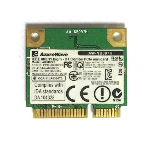 WiFi + Bluetooth модуль для ноутбука Samsung NP-RC530 (AW-NB097H), с разбора