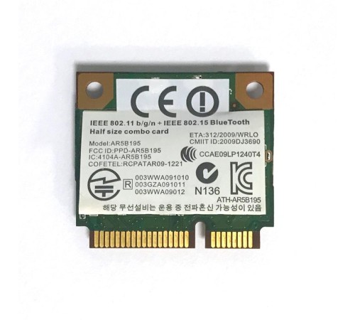 WiFi + Bluetooth модуль для ноутбука Asus X53T (ATH-AR5B195), с разбора