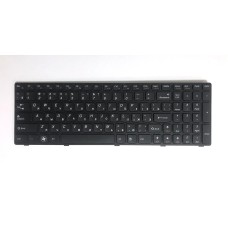 *Б/У* Клавиатура для ноутбука Lenovo V570, V570A, V570C (RU) черная (9Z.N5SSW.A0R) [BUR0169-9], с разбора
