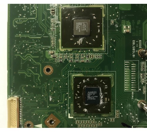 Материнская плата для ноутбука Asus K40AB (60-NVUMB1000-C16), с разбора, неисправная