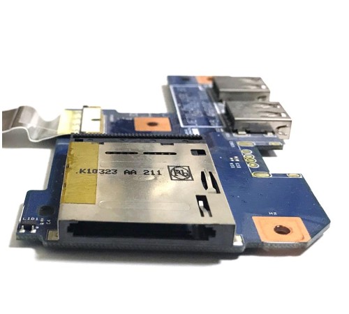 USB плата расширения с картридером для ноутбука Acer Aspire 7741, 7551G (48.4HP02.011), с разбора