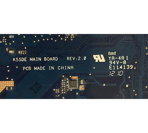 Материнская плата для ноутбука Asus K55D (60-NEOMB1000-B01), с разбора, исправная