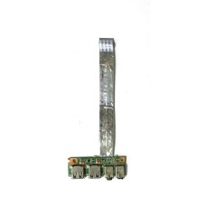 *Б/У* Плата расширения 2x Audio + USB разъемы для ноутбука Asus X53S (69N0KDB10H01-01) [BUR0176-13], с разбора