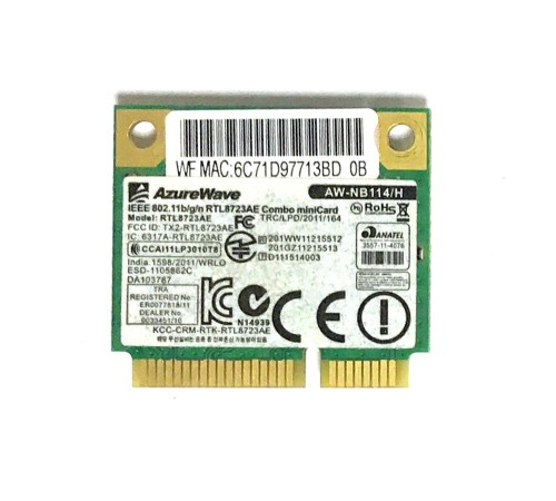 WiFi модуль для ноутбука DNS 0165295, TWC-N13M-GE2, TWH-N12E-GE (AW-NB114/H), с разбора