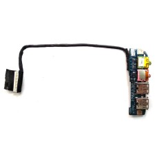 *Б/У* Плата 2x USB + 2x Audio для ноутбука DNS 123956 (NCL50 LS-6122P Rev:1.0) [BUR0024-9], с разбора