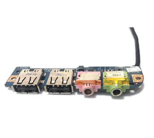 Плата 2x USB + 2x Audio для ноутбука DNS 123956 (NCL50 LS-6122P Rev:1.0), с разбора