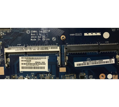 Материнская плата для ноутбука Acer Aspire E5-511 (Z5WAL LA-B211P rev: 1.0), с разбора, неисправная