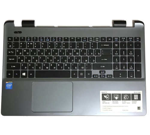 Топкейс (Top case, C cover) + клавиатура для ноутбука Acer Aspire E5-511, E5-521, E5-531, E5-571 (AP154000920), с разбора