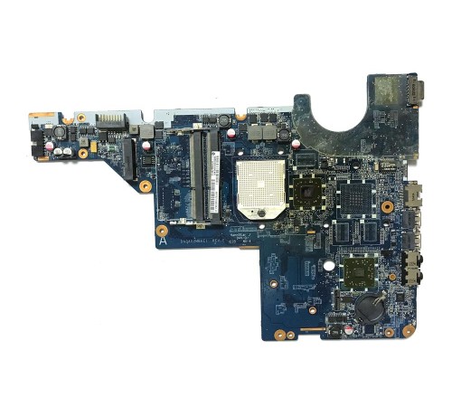 Материнская плата для ноутбука HP Compaq Presario CQ56 (DA0AX2MB6E1 rev:E), с разбора, неисправная