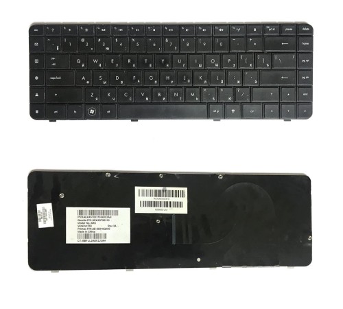 Клавиатура для ноутбука HP G62 G56 CQ56 CQ62 (RU) черная (595199-251), с разбора