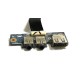 Плата расширения 2x Audio + USB для разъемы ноутбука Asus X53B (DC02001AP00), с разбора