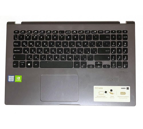 Топкейс (Top case, C cover) для ноутбука Asus X509, R521, R521F, R521FL (13NB0MZ2P02014), с разбора