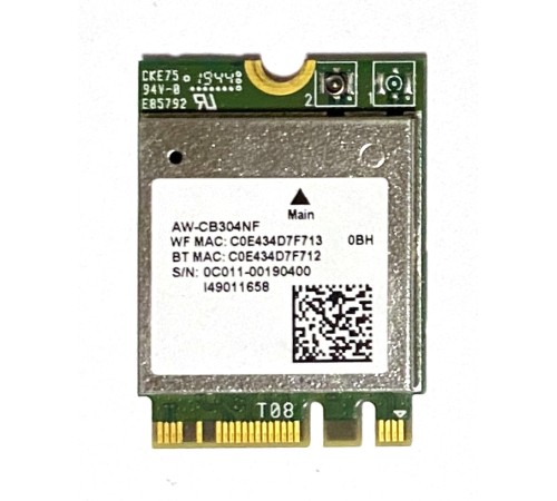 WiFi модуль для ноутбука Asus X509, R521, R521F, R521FL (RTL881CE, AW-CB304NF), с разбора