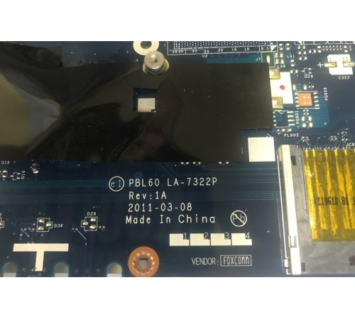 Материнская плата для ноутбука Asus X53U (60-N58MB2100-B02EMS), с разбора, исправная