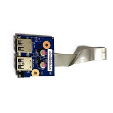 *Б/У* Плата с USB для ноутбука HP Pavilion DV6-6000, DV6-6002er (HPMH-40GAB630S-C300) [BUR0204-2], с разбора