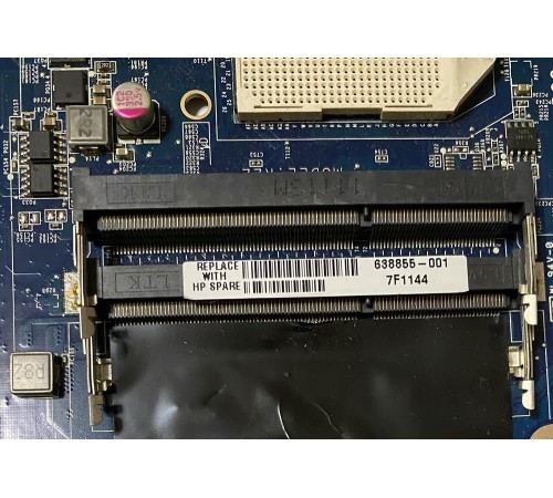 Материнская плата для ноутбука HP Pavilion G6-1002ER (638855-001), с разбора, неисправная 