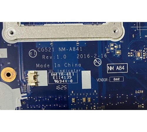 Материнская плата для ноутбука Lenovo IdeaPad 110-15ACL (5B20L46267, CG521 NM-A841 Rev: 1.0), с разбора, неисправная