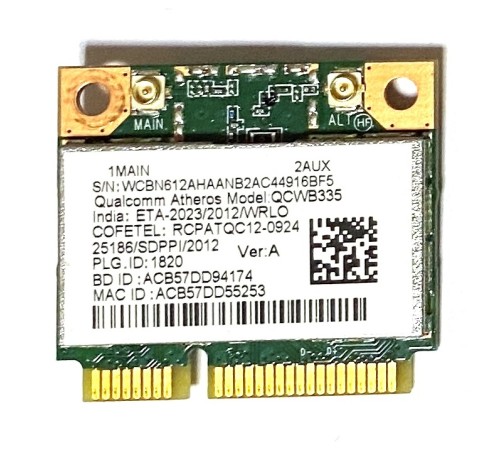 WiFi модуль для ноутбука Acer Aspire E5-571, E5-571G (QCWB335), с разбора