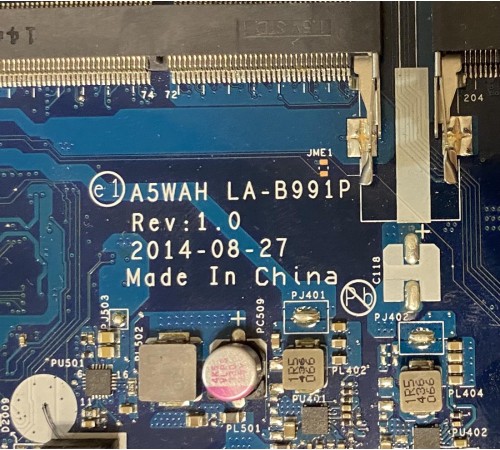 Материнская плата для ноутбука Acer Aspire E5-571, E5-571G, E1-572G (Z5WAH LA-B162P), с разбора, неисправная