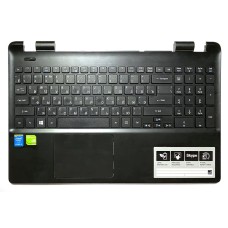 *Б/У* Топкейс (Top case, C cover) + клавиатура для ноутбука Acer Aspire E5-571, E5-571G, E5-531, E5-521 (AP154000900) [BUR0218-2], с разбора