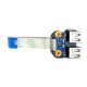 Плата с USB для ноутбука HP 250 G1, 255 G1 (6050A2493701), с разбора