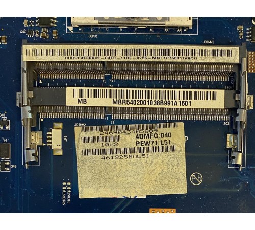 Материнская плата для ноутбука Acer Aspire 5742G (MB.R5402.001), с разбора, неисправная