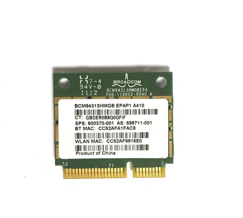 WiFi + Bluetooth модуль для ноутбука HP Pavilion G6-1159ER (598711-001), с разбора
