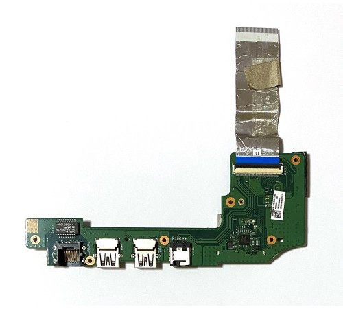 Плата сразъёмами USB, LAN, Audio и кнопкой включения для ноутбука Asus X200M, X200MA (60NB04U0-IO1020)