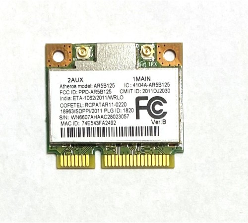 WiFi модуль для ноутбука Acer Aspire E1-571, E1-571G (AR5B125), с разбора