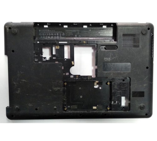 *Б/У* Поддон (нижний корпус, D cover) для ноутбука HP Compaq  Presario CQ57 (646114-001), с разбора