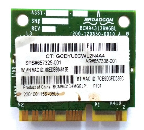 *Б/У* WiFi + Bluetooth модуль для ноутбука HP Compaq Presario CQ57 (657325-001)