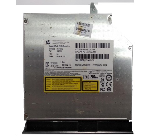 *Б/У* Привод DVD/RW + крышка привода для ноутбука HP Compaq Presario CQ57 (657534-6C0), с разбора