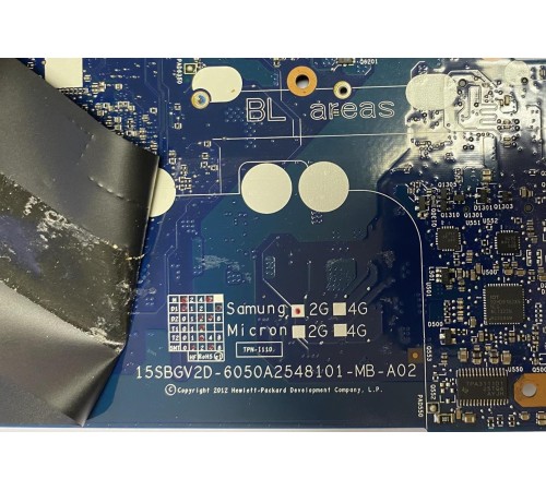 Материнская плата для ноутбука HP Envy 15-j, 15-j010sr (15SBGV2D-6050A2548101-MB-A02), с разбора, исправная