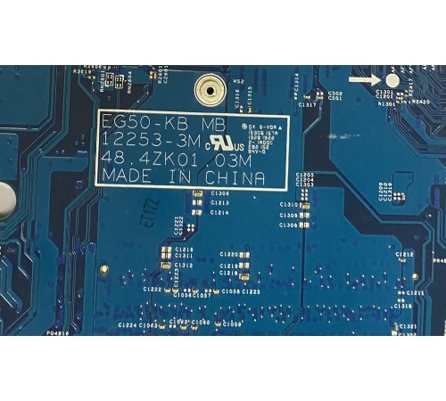 Материнская плата для ноутбука Packard Bell ENTE69KB; Acer Aspire E1-522 (48.4ZK01.03M), с разбора, НЕисправная